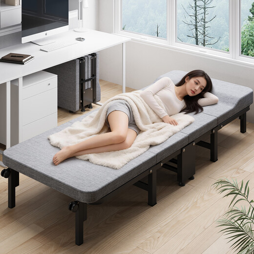 OKeefe folding bed single office lunch break folding bed companion bed simple bed nap 40% off wooden bed 70cm
