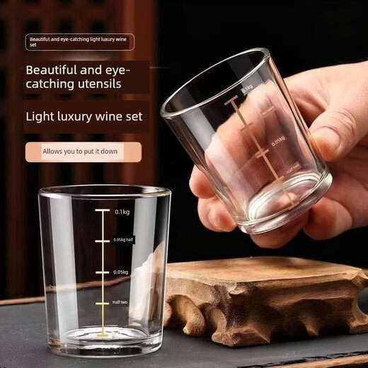 Tuojin German Imported Quality 16 Pack Tempered Glass 0.1kg Scale Liquor Glass Family Set Accessible Luxury One Pack Liquor Glass