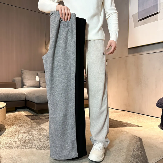 The new season's new men's autumn and winter Zhengui aesthetics, exquisite light luxury, versatile two-color casual pants, high-end men's clothing, gray 34 (155-165Jin Jin is equal to 0.5 kg)