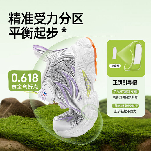 Helios Children's Shoes 2026 Spring Mesh Functional Toddler Shoes 10 Months - 2 Years Old Non-Slip Textured Foot Protection Foot Development Toddler Shoes White 18 Inner Length 12.0cm Suitable for Feet Length 10.5-11.0cm