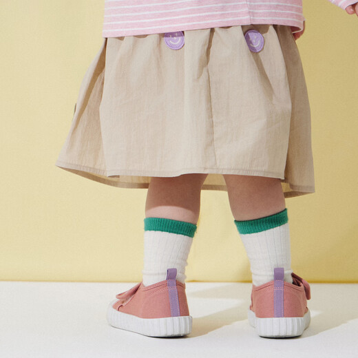 Papa new product climbing spring girls skirt expressive skirt versatile baby girl children flower bud skirt beige 100