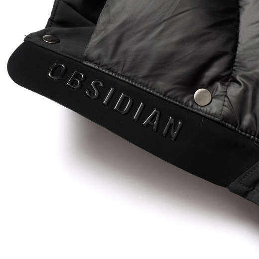 圣得西【鸭绒】2025年冬季男款连帽厚羽绒服中长款时尚都市外套 黑色 M 170/88A 