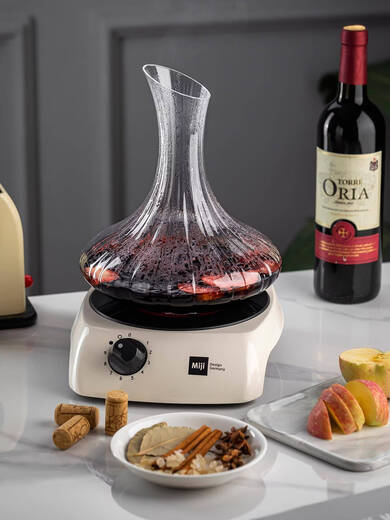 Fantasy decanter household high-end wine dispenser set thickened crystal glass red wine glass wine set commercial solid wood Fulu wine rack + sommelier wine glass 460ml