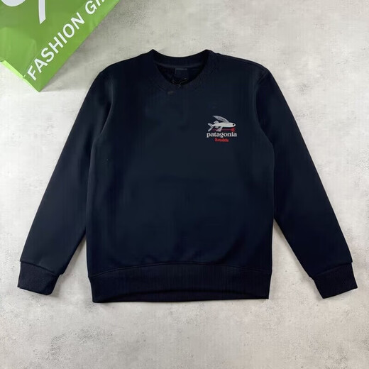 Pata Bata spot American trendy brand PATA25 new autumn and winter flying fish limited edition couple model men and women round neck white XS