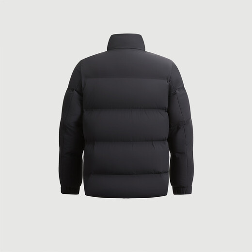 HECHTER stand collar short down jacket men's business casual white duck down jacket high-end black M