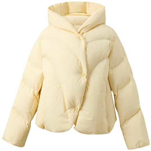 Sancai 2025 Winter New Hooded Down Jacket White Duck Down Bread Jacket for Women