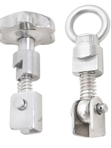 Stainless steel manhole cover lifting ring nut combined with screw buckle sleeve quick opening reactor locking bolt accessories 04 80 handwheel M18X120mm complete set