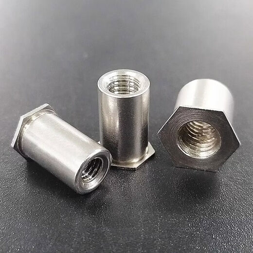Sailotou stainless steel through hole pressure riveting stud hexagonal sheet metal pressure riveting nut column pressure plate stud SOSM2M25M5M6M8 SOS-M2-71000 bottom hole 4 points 2
