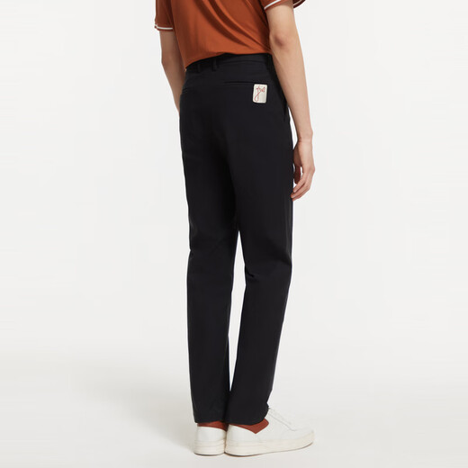 JOEONE High Elastic Water Repellent Casual Pants Men's Spring Cool Quick-drying Comfortable High Elastic Pants Slim Fit+Black+JB1D81012 32 Sizes 175/80A (2.46) Feet 82cm