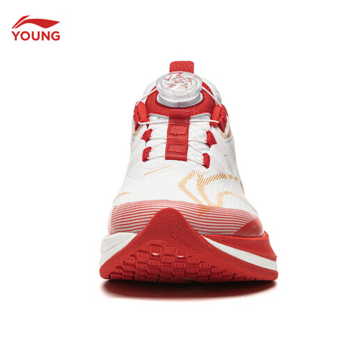 Li Ning Children's Shoes Spring New Children's Running Shoes for Boys and Girls Red Rabbit 9PROYOUNG Silk High Rebound Sports Shoes Standard White/Bright Neon-7 37