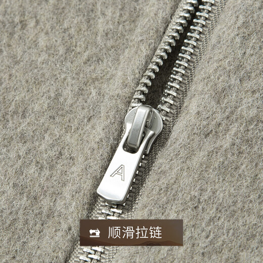 Rich 70 sheep wool double-sided woolen spring and autumn executive jacket warm lapel zipper woolen jacket men's coat