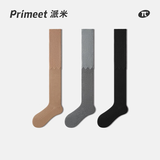 Pami Pile Over-the-Knee Socks Women's Spring and Summer High-Over-the-Knee Stockings Thigh Socks Plus Velvet Warm Knee Protectors Anti-Slip Women's Stockings Dark Coffee One Size