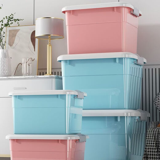 Fantasy extra large capacity suitcase extra large storage box male and female student trolley case thickened suitcase lightweight leather case Nordic blue length 60 width 41 height 35cm 1 piece