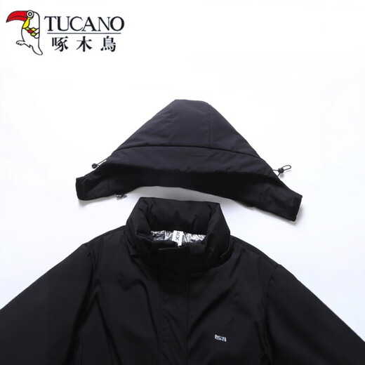 Woodpecker (TUCANO) 258 г. Мужская куртка на утином пуху, новинка 2026 года, молодежная куртка с градиентом, утолщенная модная зимняя короткая куртка зеленого цвета 8803 2XL