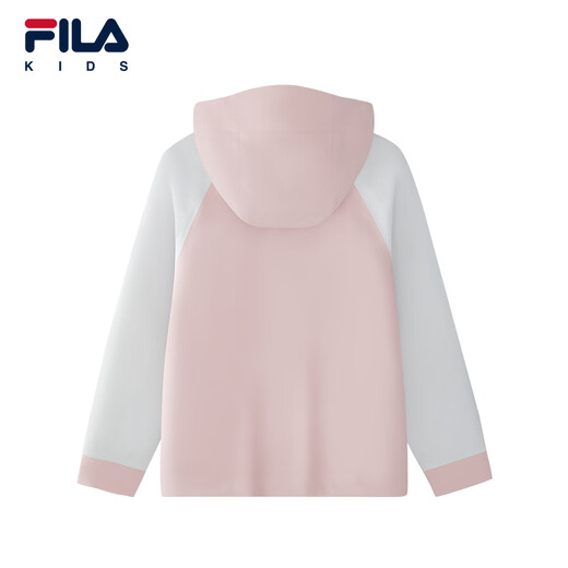 FILA children's clothing jacket 2026 spring new style girls' outdoor sports hooded top for middle and large children red pink-PK 130
