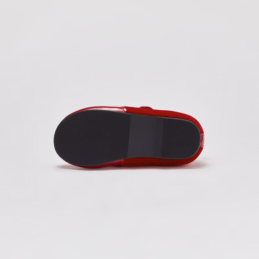 DAVE&BELLA children's leather shoes 2026 spring new non-slip girls' shoes female baby performance shoes children's New Year princess shoes red ready stock 27