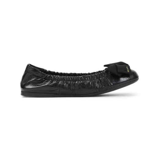 PRADA SS26 Light Luxury Women's Black Leather Ballet Flats BLACK 20 | 38 IT