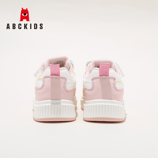 ABC KIDS children's shoes cute girls bow sneakers 2026 spring new breathable children's running shoes student casual shoes pink 28 inner length about 18cm