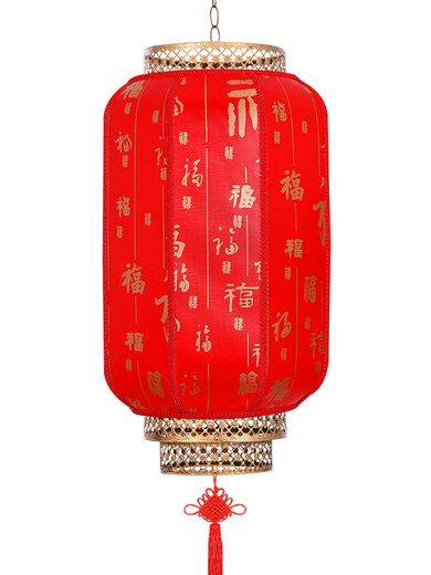Xu Shansi antique sheepskin red lantern outdoor advertising printing custom palace lantern hanging Chinese style Chinese style waterproof sun chandelier 80 thick dragon and phoenix style free LED light