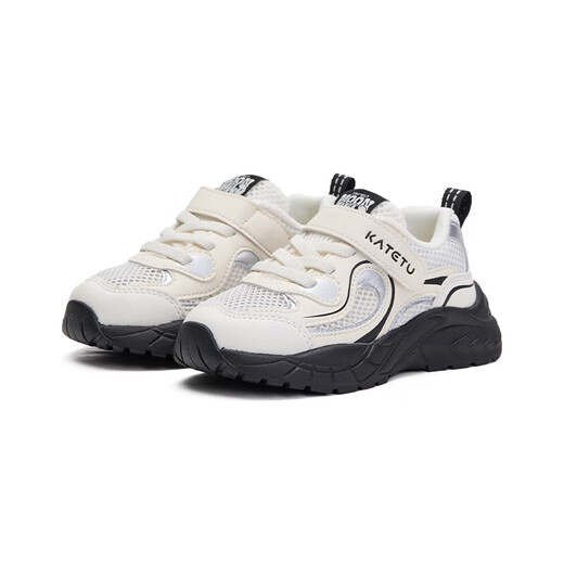 Carter Rabbit children's sports shoes 2026 spring new white shoes non-slip wear-resistant breathable fashionable dad shoes white black 24 inner length about 15.5cm foot length about 14.1-14.7