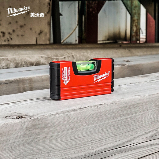 Milwaukee Milwaukee mini level portable high-precision aluminum alloy small bubble 4932459100 (10cm)