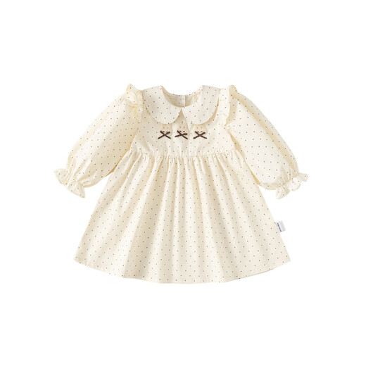 INSBOBO Girls Dress 2026 Spring New Children's Skirt Girls Fashionable Princess Dress Good-looking Spring Clothes Off-White 73