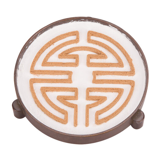 Shantou Lincun brass Su Gong three-legged furnace sealing furnace household ring fumigation furnace sandalwood furnace antique copper color enlarged 9 cm round gray pressure