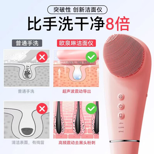 TRUHEIM German brand electric face washer pore cleaning instrument ultrasonic blackhead removal shovel women's face wash artifact peeler machine facial cleansing instrument beauty instrument beauty salon special multi-functional deep cleansing instrument black