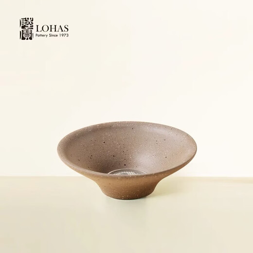 Lubao ceramic tea set tea filter set tea drain filter tea drain holder tea set tea mat accessories 304 stainless steel filter Ru kiln tea filter