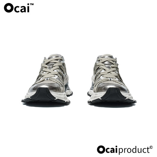 Ocai X-Runner strappy gray flying saucer 2.0 thick sole heightening dad shoes mist gray 35