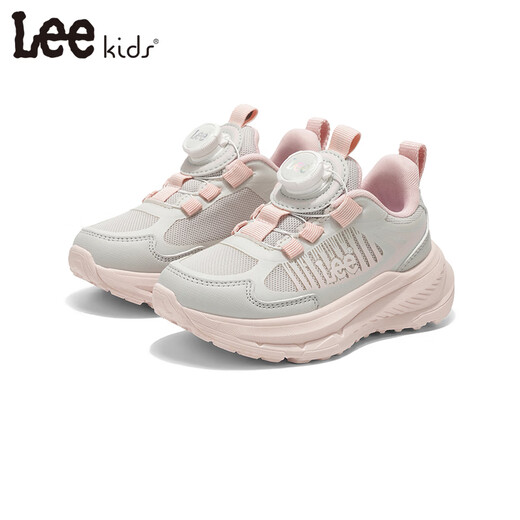 LEE KIDS children's sports shoes men's and women's running shoes 26 spring new running shoes non-slip wear-resistant casual shoes pink 34 inner length 22.5cm suitable for feet 21.5-22.0cm