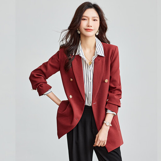 TERRE BLEUE temperament and high-end small suit jacket for women 2026 spring and autumn new commuting loose and versatile slim suit top