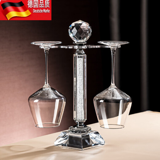 Tuojin French crystal red wine glasses, a pair of burgundy goblets upside down set, damage compensation guaranteed, 450ML crystal red wine glasses*2