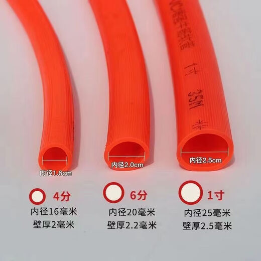 Chiweng 4 minutes 6 minutes 1 inch four-season hose household antifreeze and sunscreen tendon pipe water pipe plastic PVC snakeskin pipe thickened 6 minutes inner diameter 20mm antifreeze tendon pipe 35 meters (water gun + 2 clamps included)