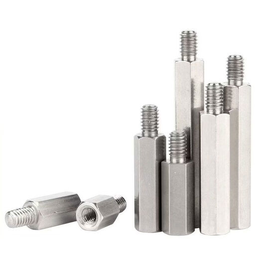 Sailotou factory wholesale 04 stainless steel single-head hexagonal stud M4M6 single-pass chassis motherboard screw connection column isolation M4*16+6240 pcs