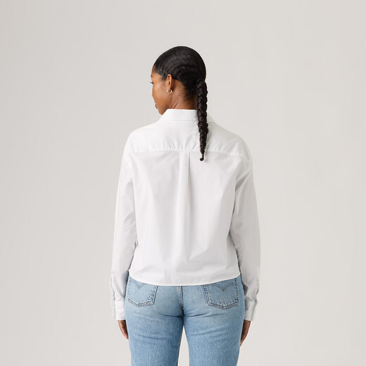 Levi s shopping mall same style Levi s 26 spring and summer new women's simple casual shirt 003P2 white XS
