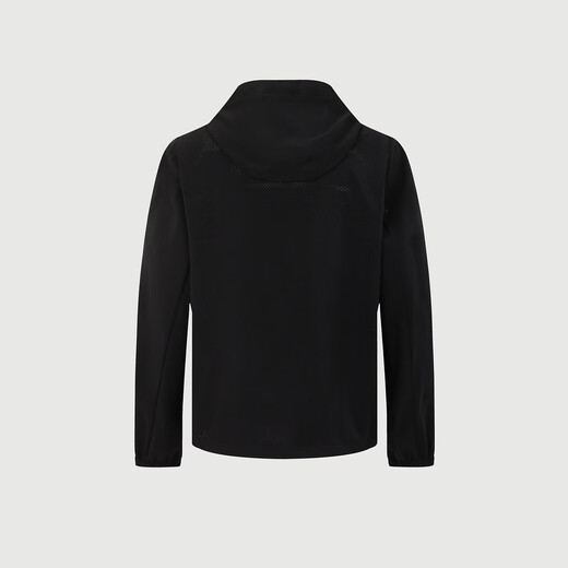 C N C men's Outlet logo printed mesh breathable CNC hooded jacket men's spring and summer trend light luxury zipper jacket black 46 /XS/(165/84A)