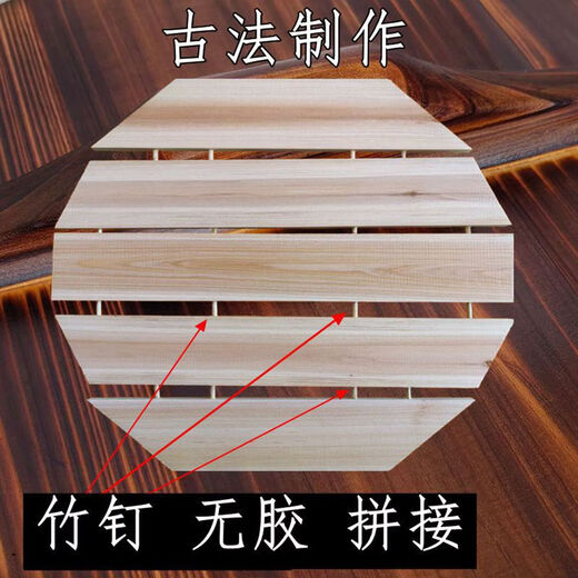 Pupan pure handmade fir pot lid for household wok wooden round water tank lid square size solid wood customized 22CM inner beveled edge straight edge. Please note the outer beveled edge)