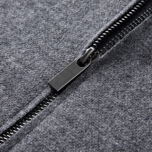 Kangaroo (DAISHU) 100% sheep wool autumn semi-worsted wool sweater stand collar zipper thickened full wool cardigan for men