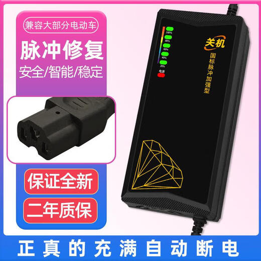 Automatic power-off and shutdown electric two- and three-wheeler universal battery charger 48V12AH60V20A72V32A45a flagship 48V60V72V automatic shutdown pulse 55-60
