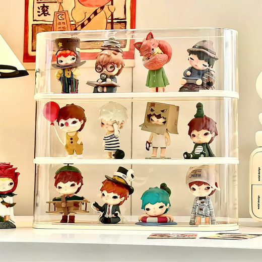 Yusenyi Pop Mart display box Ono Little Prince series blind box storage display stand popmart figure dust box Blind box display stand x single layer 2 pieces Blind box display stand x single layer 2 pieces