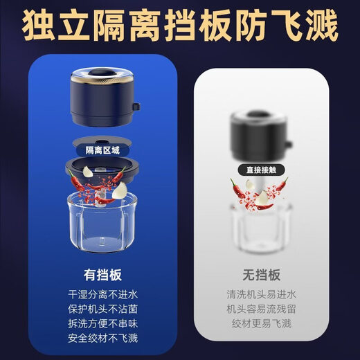 Sanqihu garlic smashing artifact electric garlic press garlic press garlic garlic mini stirrer household smashing press garlic garlic peeling upgraded new style++ stainless steel+6 leaves white silver+PT