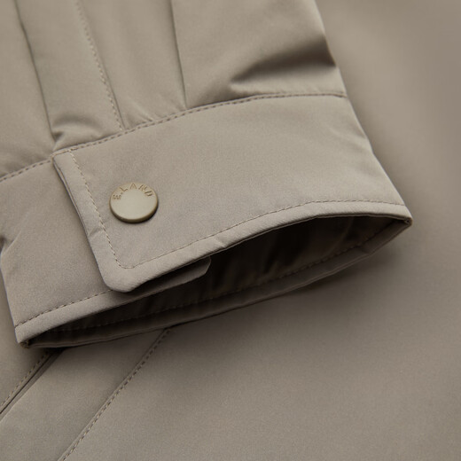 ELAND衣恋羽绒服男装鹅绒合身小落肩轻量翻领外套2026春季新款 军绿色(49)Khaki L /175