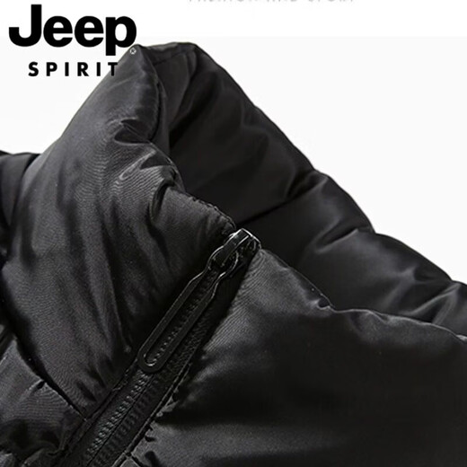 JEEP SPIRIT Down Vest Men's Autumn and Winter 2025 New Style Waistcoat Vest Jacket Casual Warm Vest Thickened Jacket Warm Cotton Vest Blue - Leopard M55 M Recommended 85-100Jin Jin equals 0.5 kg