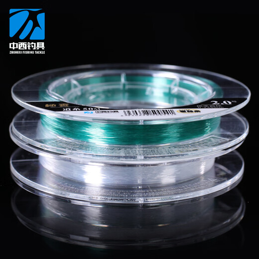 Chinese and Western fishing line Extreme silkworm fishing line Strong pulling fishing line Platform fishing competition Nylon line Fast fishing black pit fishing line Fishing line Sub-line 1.0