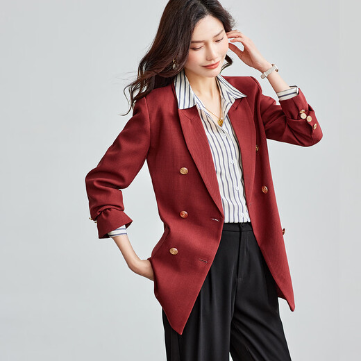 TERRE BLEUE temperament and high-end small suit jacket for women 2026 spring and autumn new commuting loose and versatile slim suit top