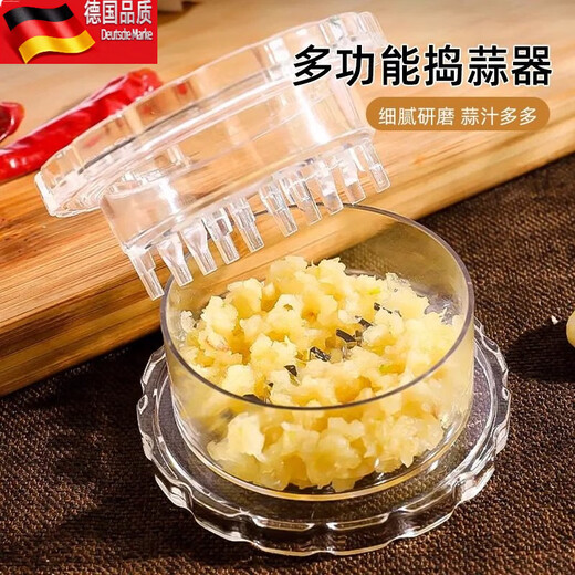 Tuojin minced garlic, crushed garlic masher, manual garlic masher, garlic masher, garlic press, household kitchen ginger and garlic grinder, multifunctional garlic masher, 1 pack, fine garlic paste