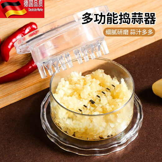 Tuojin minced garlic, crushed garlic masher, manual garlic masher, garlic masher, garlic press, household kitchen ginger and garlic grinder, multifunctional garlic masher, 1 pack, fine garlic paste