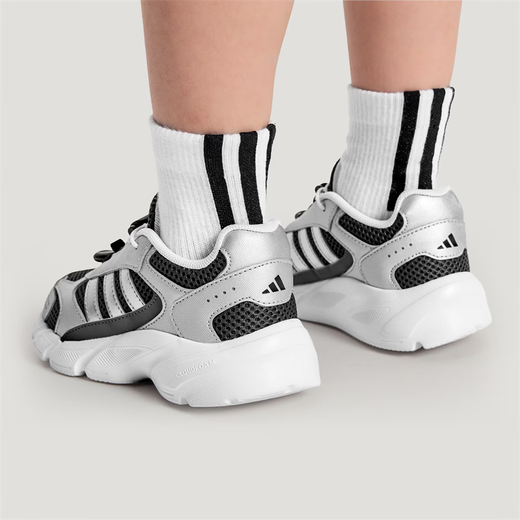 Adidas (adidas) 26 spring men's and women's size children's cushioning non-slip breathable sports shoes casual dad shoes KH5646KH7527 metallic silver/carbon black KH5646 children 31 12-K (suitable for feet 18.5cm long)