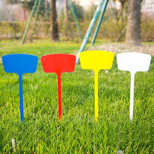 AEOJ Various Specifications Multi-Color Plastic Large Ground Sign Gardening Label Gardening Sign 50 Count 36cm Surface Ground Sign Blue